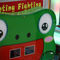 Materia plastica video Arcade Machine, martello Arcade Game Machine della rana