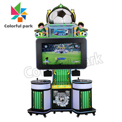 Macchina di videogioco arcade felice a gettoni di calcio del biglietto del bambino di campionato di Worldcup di calcio dell'interno di estinzione