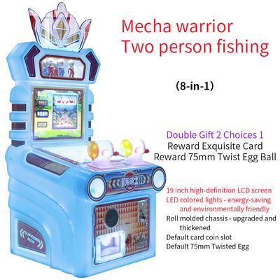 Gestione delle monete Mech Warrior Due Persone Pesca Joystick Giochi d'arcade per bambini