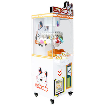 Giochi per bambini Arcade Giochi a manica in vendita Macchina da gioco a moneta arancione Clip di amore stellato