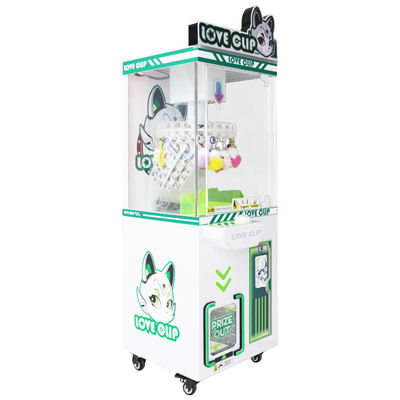 Macchina artiglio a moneta Green Crane, macchina a clip Starry Love, probabilità controllabile, premio a clip, snack, distributore automatico di regali