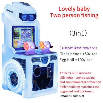 Giochi d'arcade a marchio con monete in vendita per due persone Giochi di pesca con joystick