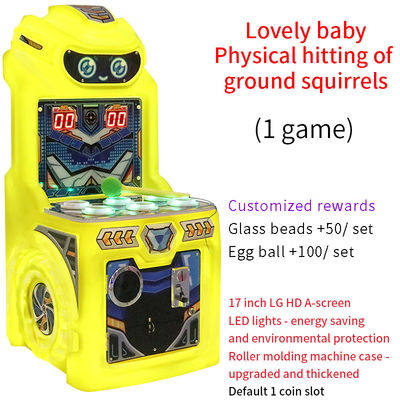 Gioco a monete da 17 pollici Gioco a monete di cartone animato Macchina di gioco per bambini