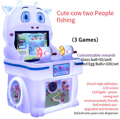 Macchina da gioco a moneta da 19 pollici per due persone Macchina da gioco arcade di pesca
