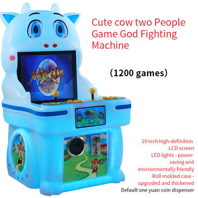 Cute Cow Due giocatori Arcade God Fighting Machine per bambini 19 pollici