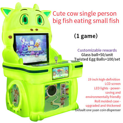 Cute Cow Single-Player Coin-Operated Big Fish Eating Small Fish Game Machine 19 pollici