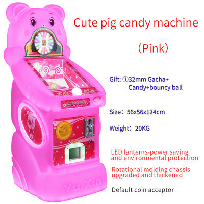 Porco giocoso Dispensatore di caramelle colorato Macchina da gioco a monete Personaggi infiniti Divertimento regalo ideale per bambini