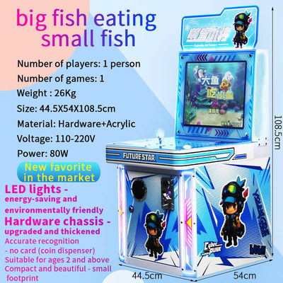 Pesci grossi mangiano pesci piccoli predatori affamati pesci mangiano pesci joystick moneta macchina da gioco azionata