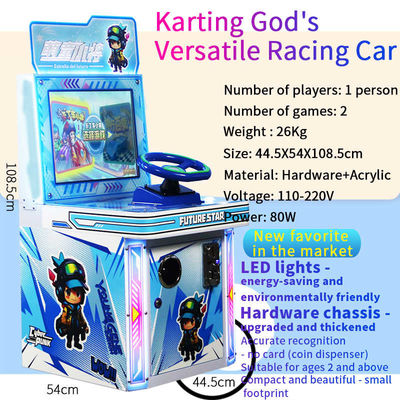 Giocatore singolo karting giovane maestro versatile racing car arcade game machine videogiochi monitoraggio logistico