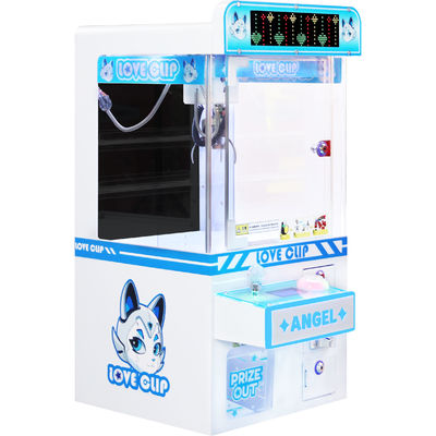 Mini gru a LED con artiglio per peluche, hardware blu