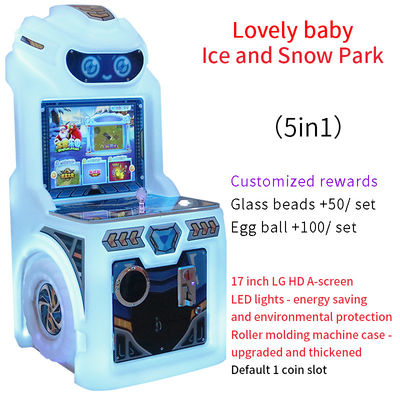 Gioco elettronico da 17 pollici per interni attrezzature di intrattenimento urbano macchina da gioco per bambini