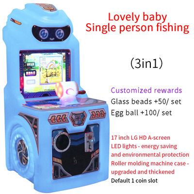 Macchina da gioco arcade elettronica con joystick da pesca per giocatore singolo a gettoni