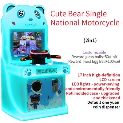 Macchine per giochi a monete per bambini all'interno Simulatore arcade Motociclette Automatiche automatiche