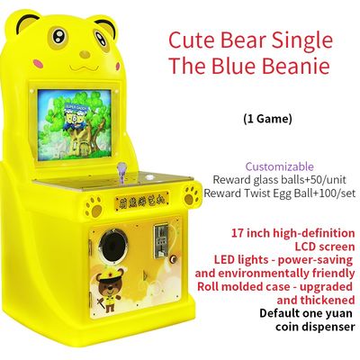 17 pollici Cute Bear Un popolare gioco di arcade per bambini con joystick a moneta macchina di gioco elettronica