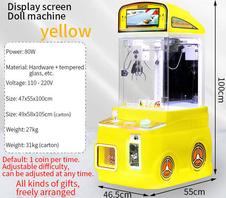Macchinario automatico a manicotti giallo Mini Claw